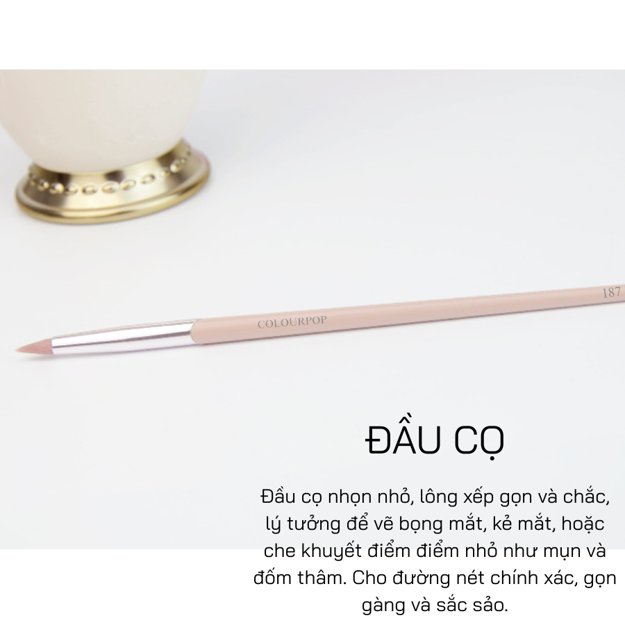 Cọ Kẻ Viền Mắt Và Bọng Mắt COLOURPOP Lip Liner Brush C187